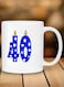 Printed Coffee Mug White/Blue