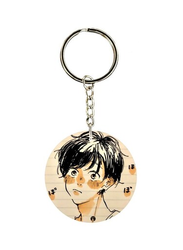 Cartoon Printed Double Sided Keychain