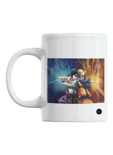 Naruto Anime Printed Mug White/Yellow/Blue