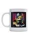 Arabian Woman Pop Art Printed Mug White/Green/Blue