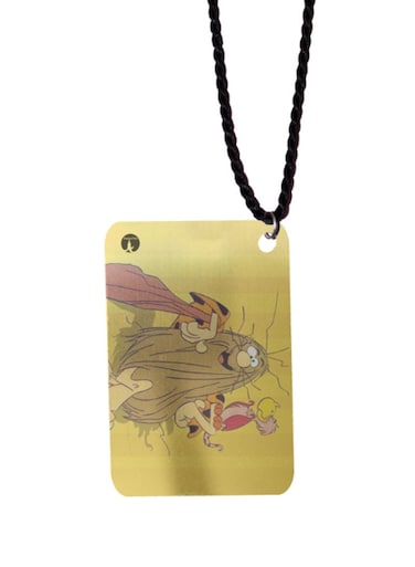 Captain Caveman Printed Car Mirror Pendant