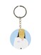 Single Sided Girl Printed Keychain