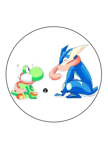 Video Game Characters Printed Fridge Magnet Multicolour
