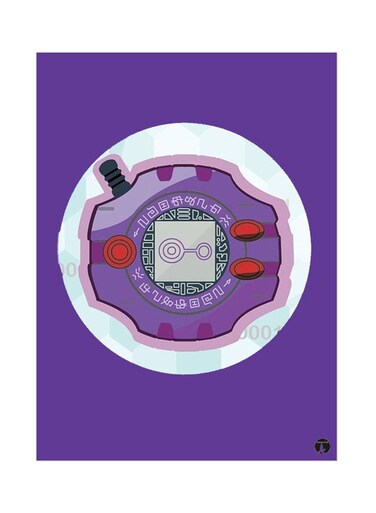 Metal Plate Of The Anime Digimon Poster Multicolour