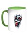 Cartoons Printed Coffee Mug White/Green 11ounce
