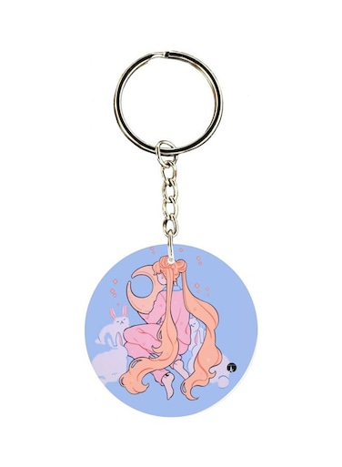 Cartoon Character Printed Keychain