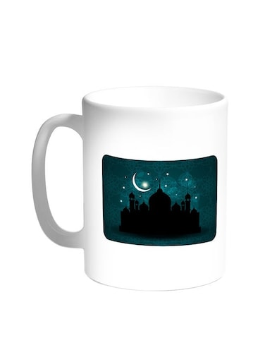 Ramadan And A Mosque Printed Coffee Mug White 11ounce