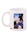 Cartoon Printed Coffee Mug White/Blue/Black 11ounce