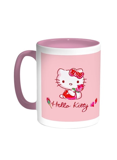 Hello Kitty Printed Coffee Mug Pink/White 11ounce