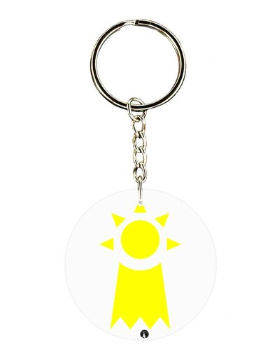 Anime Digimon Double Side Printed Keychain