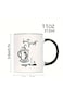 Tea Funny Arabic Coffee Mug 11oz Premium Ceramic Cup in pink