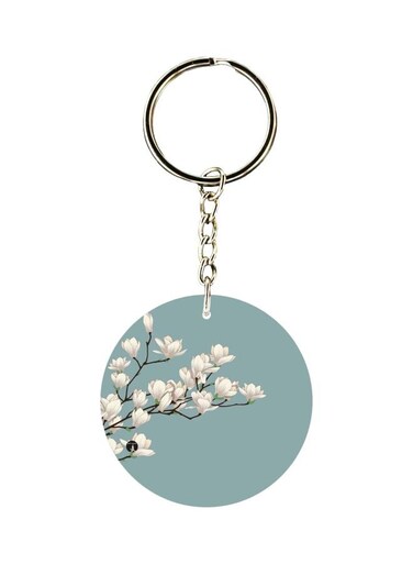 Floral Printed Keychain
