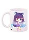 Cartoon Girl Printed Coffee Mug White/Blue/Purple