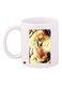 Anime Girl Printed Coffee Mug White/Beige/Green