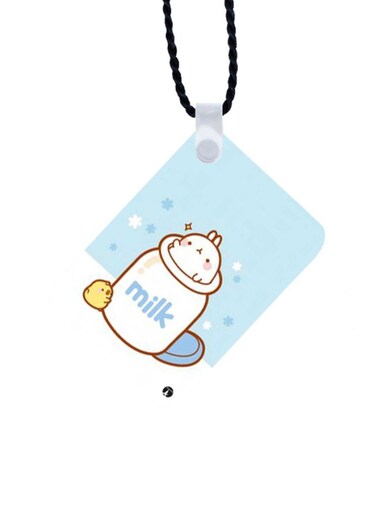 Rabbit Printed Car Mirror Pendant