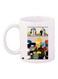 The Simpsons Printed Coffee Mug White/Green/Yellow 11ounce