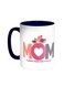 Mom I Love You So Much Printed Coffee Mug Blue/White 11ounce