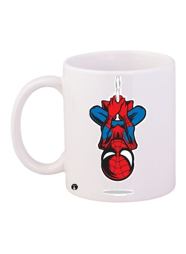 Spiderman Printed Coffee Mug White/Red/Blue