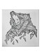 Bear Loose Pieces Themed Canvas Painting With Frame Grey/Black/White 50x50cm