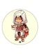 Cartoon Printed Fridge Magnet Beige/Brown/Grey 5.5cm