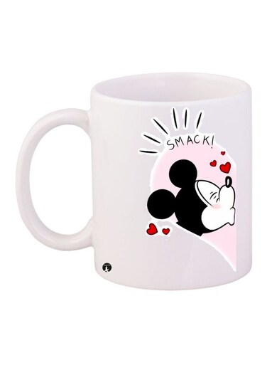 Mickey Mouse Printed Coffee Mug White/Red/Black