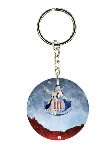 Keychain Of The Video Game Assasin's Creed ( 2 Sides)