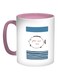 The Balloon Fish Printed Coffee Mug White/Blue/Pink 11ounce