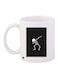 Skeleton Printed Coffee Mug White/Black 11ounce