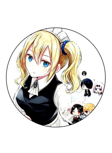 The Anime Kaguya Sama Love Is War Printed Fridge Magnet Multicolour