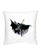 Batman Printed Decorative Cushion White/Black/Grey 16x16inch
