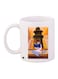 Cartoon Printed Coffee Mug White/Orange/Blue 11ounce
