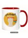 Ceramic, Arabic "Negative Remarks" funny gift for yourself or a friend in color Red