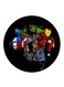 Superheroes Printed Fridge Magnet Round Multicolour