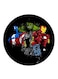Superheroes Printed Fridge Magnet Round Multicolour