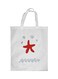 Sea Star Printed Shopping Bag White