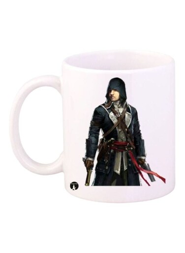Assassin's Creed Printed Coffee Mug White/Black/Red