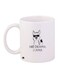 Cartoon Printed Coffee Mug White/Black 11ounce