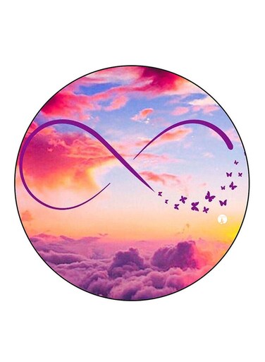 Sky Printed Fridge Magnet Round Multicolour