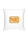 Pubg Printed Decorative Cushion White/Orange 16x16inch