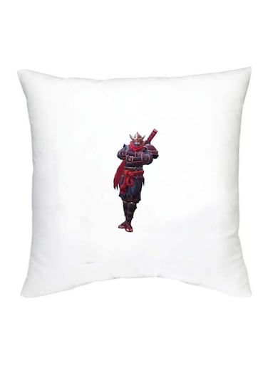 Mobile Legends Character Printed Decorative Cushion White/Red/Blue 16x16inch
