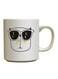Printed Coffee Mug White/Black/Yellow