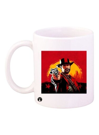 Red Dead Redemption 2 Printed Mug White/Red/Black