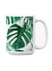 Premium Printed Ceramic Coffee Mug White/Green 350ml