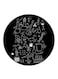 Science Printed Fridge Magnet Round Multicolour
