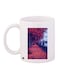 Scenery Printed Coffee Mug White/Red/Grey 11ounce