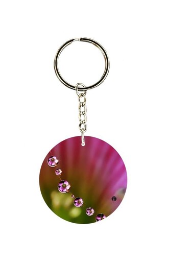 Flower Printed Keychain