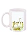 Ducks Printed Coffee Mug 325ml White/Green/Yellow 11ounce
