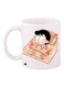 Cartoon Printed Coffee Mug White/Orange/Black 11ounce