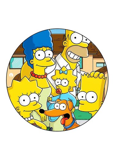 Simpsons Printed Fridge Magnet Multicolour