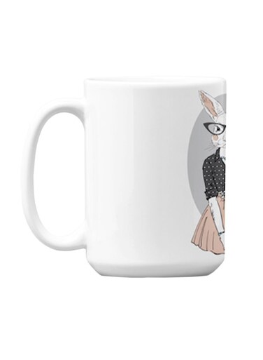 Premium Printed Ceramic Coffee Mug White 350ml